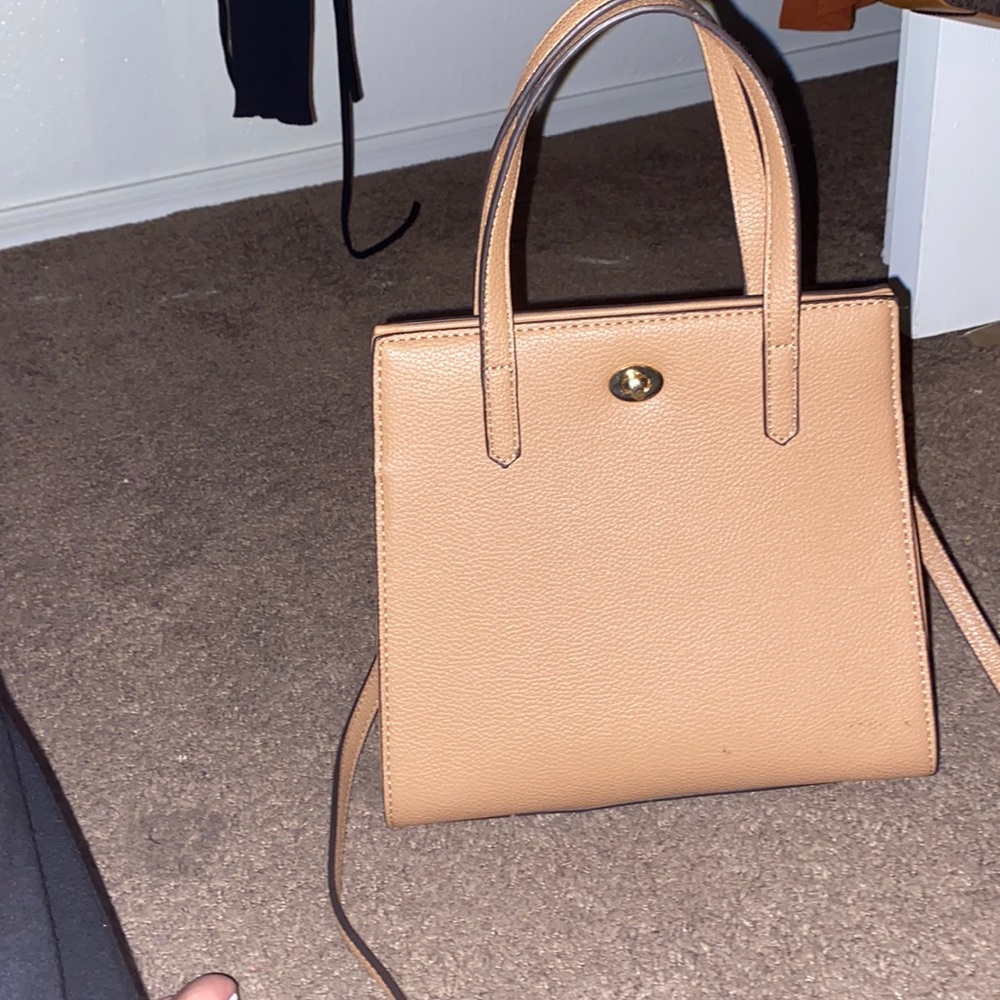 Practically brand new tan bag
